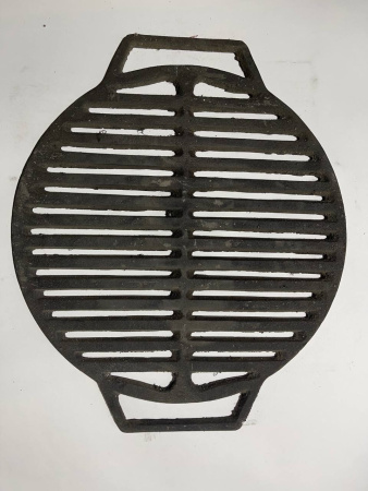 Решетка гриль узбекская чугунная диам.420мм с ручками